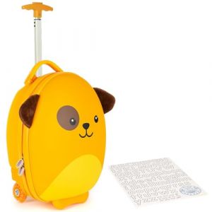 boppi - Valise Enfant - Valise roulettes Enfant Tiny Trekker - Valise Enfant Garcon & Fille - Convient comme Bagage Cabine - 17 L - Motif Chien (bopster, neuf)