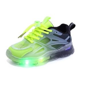 Baskets Lumineuses For Enfants Chaussures Lumineuses LED For Gar&ccedil;ons Et Filles Chaussures Clignotantes Printemps Et &Eacute;t&eacute; Chaussures De Marche D&eacute;contract&eacute;es Antid&eacute;rapantes ( Color : n&egrave;gre , Taille : 21 (JINGHEBAIHUO, neuf)