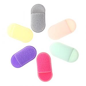 UKCOCO 6 pi&egrave;ces &Eacute;ponge de Nettoyage Visage R&eacute;utilisable pour D&eacute;maquillage et Nettoyage Doux Peau Compatible avec Tous Types de Peau Souple et Amical Couleur Al&eacute;atoire Couleur Al&eacute;atoire (Fruitscher, neuf)