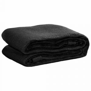 vidaXL Tapis de Tente Tapis de Voyage de Camping Tapis de Patio Auvent de Caravane Extérieur Résistance aux Intempéries 200x400 cm Noir (HNSHAG, neuf)