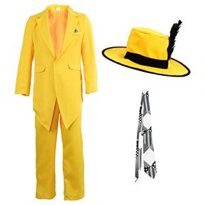 I LOVE FANCY DRESS - Costume jaune pour homme adulte - Taille S - Veste et pantalon jaunes, accessoires inclus - D&eacute;guisement pour &eacute;v&eacute;nements sp&eacute;ciaux (ILFD GROUP LTD, neuf)