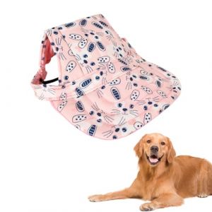Chien Chapeau de Sport Respirant, Casquette de Baseball pour Chiens R&eacute;glable, Chien D'&eacute;t&eacute; Voyage Chapeau avec Trous d'oreille, pour Activit&eacute;s de Plein Air (Rose Clair, XL) (surnamei, neuf)