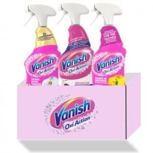 Vanish Pack Pistolets D&eacute;tachants : Spray D&eacute;tachant Avant-Lavage Oxi Action Gold + Spray D&eacute;tachant &agrave; Sec + Spray D&eacute;tachant Avant-Lavage Oxi Action (Pennguin-FR-Home, neuf)