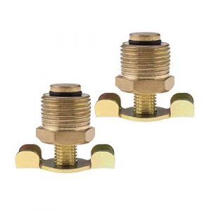 2pcs Robinet de Vidange Outil 3/8 BSP Filetés en Laiton Compatible avec Hotdog Air Commande Rotative de Purge d'échappement Compresseur (E-NETTECH, neuf)