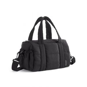 BAGSMART Reiki Mini sac de sport pour femme - Petit sac de voyage avec sangle amovible - Mini sacs à bandoulière pour femme - 5 l - 25 x 15 x 15 cm, Noir , Mini-5L (HZJZ FR, neuf)