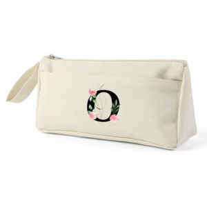 Blisswave Trousse Double Compartiment Originale, Personnalisé de A à Z avec Nom, Trousse Scolaire Simple, Moderne et Élégante, comme Cadeau pour Les Enseignants, Les Élèves, Les Collègues, Les Sœurs (xianyuanyuandianzishangmaoyouxiangongsi, neuf)