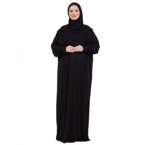Prien Robe De Priere Pour Femme, Abaya Musulmane En Coton, Hijab Doux, Pri&egrave;re Vetement Islamique Turcs Elegants Pour L&rsquo;a&iuml;d, Le Ramadan Islam, La Omra, Le Hajj (Noir) (Prien Online (FR), neuf)