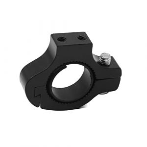 Biqing 1PC Support de Montage de Projecteur de Moto,Support de Montage de Pince de Tube de Phare Antibrouillard de Moto Multifonctionnel Adaptateur de Cage de Bouteille de V&eacute;lo 20-25mm (Noir) (jose201606, neuf)
