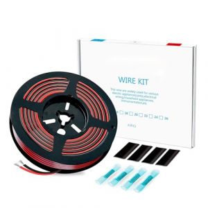 Fils électriques,Fil de silicone - 1.3mm² 16 AWG 6 m(3 m noir et 3 m rouge),flexible de fil haute température en cuivre étamé,pour voiture RC, drone etc. (Chentian, neuf)
