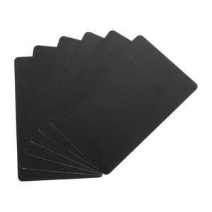 QUARKZMAN 40Pcs Cartes Pvc Vierges, Qualité Graphique en Plastique Brillant Imperméable pour Imprimante de Badges d'Identification, Noir (QUARKZMAN, neuf)