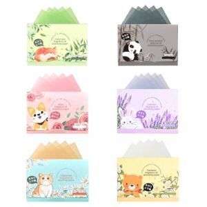 XPEX 800 Pcs Papier Matifiante Visage, Papier Buvard Pour Le Visage, Feuilles Papier Absorbant L'Huile De Visage, Feuille Absorbante Sebum Pour Le Soin Du Visage Et Le Maquillage(6Forme) (UAB "DAFUHUA LT", neuf)