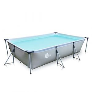 your GEAR Piscine à cadre en acier - Différents modèles/tailles - Ronde, rectangulaire ou carrée - 70-122 cm de haut - Avec cadre en acier - 300 x 200, 300 x 300, 400 x 200, Ø 366 cm, Ø 457 cm (CampOutGmbH, neuf)