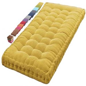 Jardin Coussin pour Banc 8-10 cm d'épaisseur Coussin de Banquette 2 ou 3 places Interieur/extérieur Coussin pour Restaurants de Rebord fenêtre Coussin de Banc Confortable et(1F,90x40cm/35.43x15.74in) (ploootred, neuf)