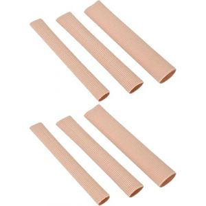 UYRVAPE Protection Orteils en Silicone Découpable, Bandage de Tube de Protection des Doigts en Gel Doux pour Enlever les Cors, Traitement des Oignons, Callosités (6pcs, 3 tailles) (XU YANG DE DIAN, neuf)