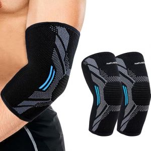 NativoDex Coudière de Compression pour Tendinite et Épicondylite, Adaptée aux Hommes et Femmes, Coudière Sportive pour Tennis, Gym, Crossfit et Golf, Coudière Musculation (NativoDex, neuf)