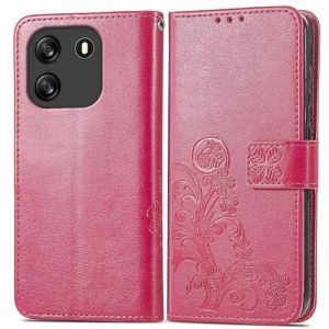 RankOne Coque en Cuir pour Smartphone, Compatible with Blackview Wave 6C (6.5" inches), &Eacute;tui Portefeuille avec 3 Emplacements pour Cartes 1 Poche &agrave; Monnaie - Rouge (Rankone, neuf)