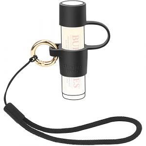 Desing Wish Porte Baume à Lèvres en Silicone avec Capuchon Elastiques Porte Rouge à Lèvres Portable Porte-clé avec Anneau de Clé et Dragonne Supports de Baume à Lèvres pour Femmes Enfants/Ecole/Voyage (Desing wish, neuf)