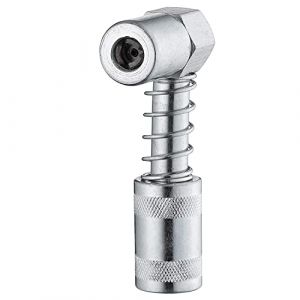 WAGLOS Bouton de Presse Gras, Outil de Lubrification d'embrayage de Lubrification, 90 degr&eacute;s, Embrayage embouchoir pour Mamelon de Lubrification, Connexion,Argent (XIKANMAOYI, neuf)