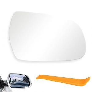 DXiongW Vitre de R&eacute;troviseur Remplacement Compatible avec Audi A4 B8.5 Droit Miroir Retroviseur Exterieur Glace R&eacute;troviseur Chauffant Convexe Asph&eacute;rique avec Plaque de Support Droit (ZHUOMAO, neuf)