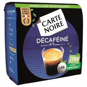 DÉCAFÉINÉ N°5 TYPE SENSÉO X36 250G, CARTE NOIRE, LOT DE 3 (IC-Boutique, neuf)