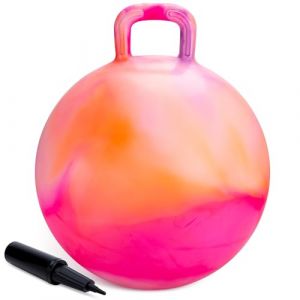 U&C Planet 55 CM Space Hoppers pour Enfants, Ballon Sauteur avec poignée, Ballons gonflables avec Pompe pour garçons et Filles âgés de 7 à 12 Ans. (U&C Planet, neuf)