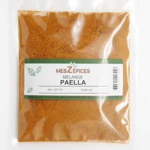Mélange d'épices pour paella en sachet économique de 250 grammes (MesZépices, neuf)