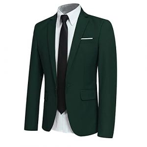 Allthemen Costume homme veston blazer veste de costume blazer homme - Vert - Small (Allthemen, neuf)