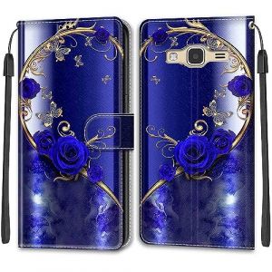 Coque pour Samsung Galaxy J3 2016, Coque Samsung J3 2016, Etui Protection Housse Premium en Cuir de Portefeuille en Cuir Fermeture Magn&eacute;tique Flip Case pour Samsung Galaxy J3 / J3 2016 (DIKAS, neuf)