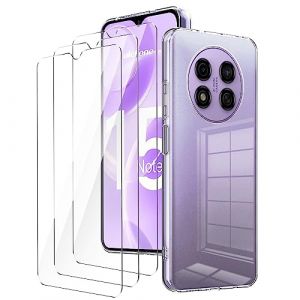 LYZXMY Coque pour Ulefone Note 15 (6.22") Transparent Housse + 3 x Verre tremp&eacute; Protection &eacute;cran, Souple Silicone &Eacute;tui Protection Bumper TPU T&eacute;l&eacute;phone Case Cover (SLMY, neuf)