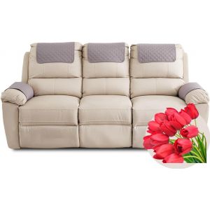 Housse D'appui-Tête pour Meubles, Housse D'accoudoir, Canapé 2/1/3 Places avec Accoudoirs Housse de Protection pour Appuie-Tête de Chaise Inclinable (Color : Light Grey, Size : 5 Pieces(1xpocket)) (MOSIED, neuf)