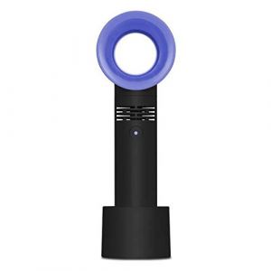 HETHLIF Mini Ventilateur Portatif sans Lame USB, Ventilateur de Climatisation Portatif pour le S&eacute;chage des Extensions de Cils, Mat&eacute;riau M&eacute;tallique ABS PC, Taille 250mm (03) (Timsnets, neuf)