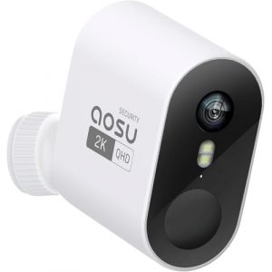 aosu 2K Cam&eacute;ra Surveillance sans Fil Max/Pro Kit - Cam&eacute;ra Additionnelle, &Eacute;tendez Votre Syst&egrave;me, N&eacute;cessite Une Station (Pas d&rsquo;Utilisation Autonome) Une Station Peut Connecter Jusqu&rsquo;&agrave; 4 Cam&eacute;ras (AOSU-FR, neuf)