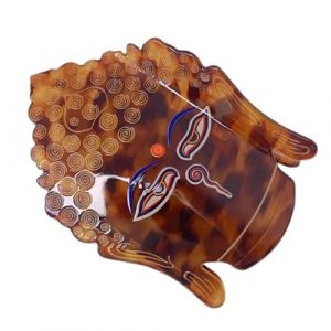 Pince &agrave; cheveux en ac&eacute;tate avec aspect &eacute;gyptien antid&eacute;rapant pour femme &eacute;v&eacute;nement culturel (LI_chejia, neuf)