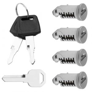 JCSJK Serrure Coffre de Toit pour Thule, Barres de Toit 4* Cylindres de Serrure, 3*Clé Serrure de Chargement de Toit Porte-Ski Barres Transversales Tours Porte-Kaya (ShengShengXu, neuf)