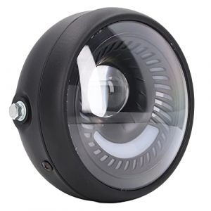 Lampe de Phare de Moto, 6.5in Moto LED Phare Rétro Rond Phare IPX66 Étanche pour Motos Scooters (Reminnbor, neuf)