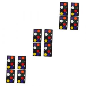 NUOBESTY 3 Ensembles La Peinture Sur Visage Pigment De Cosplay D'halloween Maquillage De Fan Pigment De Peinture De Mascarade Pigment De Maquillage Colorful Peinture Corporelle 4 Pi&egrave;ces * 3 (Extending in all directions, neuf)