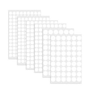 534 Pièces Pastille Cache Vis, Cache Vis Blanc Adhesif pour Meubles, Différentes Tailles 13mm 15mm 20mm, Pastilles Autocollantes de Protection pour Armoires, Tiroirs, Tables Installation Rapide (pingdingshankaifeijianshegongchengyouxiangongsi, neuf)