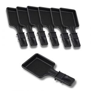 SOS Accessoire Poêlons à Raclette Antiadhésive | Lot de 1 à 12 | Mini Raclette Carré | Compatible avec Appareil à Raclette Tefal | Design Ergonomique et Facile à Net (SOS-Accessoire, neuf)
