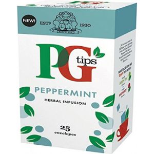 PG Tips Lot de 25 sachets de th&eacute; &agrave; la menthe poivr&eacute;e (Winware, neuf)
