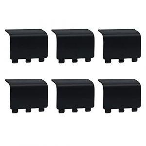 Mcbazel Lot de 6 Coques de Batterie de Rechange pour Manette Xbox Series S/X (Pas pour Manettes Xbox One/Elite 1 et 2) - Noir (InniSpec, neuf)
