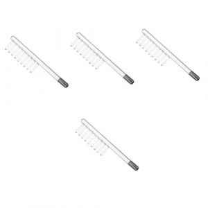 Beaupretty 4 Pièces Accessoires pour instruments d'électrothérapie hair charms peigne en verre pour instrument d'électrothérapie verre de peigne à cheveux d'électrothérapie (lorianca, neuf)