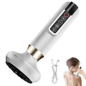 Masseur Anti Cellulite 12 Niveaux Appareil de Gua Sha à Usage Domestique Anti Cellulite Puissant Appareil Masseur Ventouse Electrique Anti Cellulité Sculpture (Blanc) (Yunyi's, neuf)