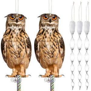 Effaroucheur Oiseaux Anti Pigeon pour Balcon, Effaroucheur Pigeons Repulsif Pigeon Repulsif Oiseaux Exterieur, Anti-Pigeon, Epouvantail Oiseaux, Carton Effaroucheur d'oiseaux avec Spirale R&eacute;Pulsif (Mr. East, neuf)