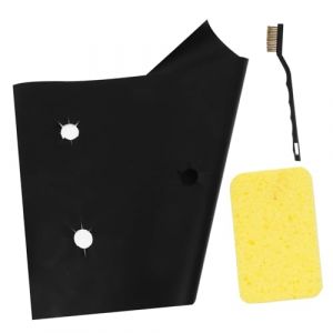 OSALADI Tapis De Protection Pour Cuisini&egrave;re &agrave; Gaz, Rev&ecirc;tements Antiadh&eacute;sifs, Kit Nettoyage Avec Brosse En Acier, Lot De 3 Pi&egrave;ces, Prot&egrave;ge Surface La Cuisine, Usage Quotidien (Original MJW, neuf)