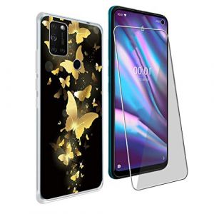 CXKJ Coque pour Wiko View 5 Plus (6.55 Pouce) + Verre tremp&eacute; Protection &eacute;cran, Ultra Fin Silicone TPU Bumper Transparent Housse Etui de Protection Antichoc Cover Case，9H Duret&eacute; Glass Film - CX25 (YICHUANGXING STORE, neuf)