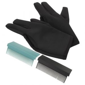 Beaupretty Mitaines de Coiffure Résistantes à la Chaleur avec Peigne pour Lissage Mitaines Anti-brûlures Doigts pour Salon Protection Thermique pour Brushing et Coiffage Professionnel (lorianca, neuf)