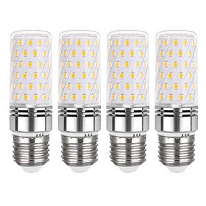 Akynite Ampoule E27 Mais LED 12W Blanc Chaud 3000K, 1450LM, 360&deg; Lumi&egrave;re, &Eacute;quivalent Halog&egrave;ne E27 100 Watt, AC 230V, Non-dimmable, Lampe LED E27 Mais Chaud pour Plafonnier, lot de 4 (Akynite FR, neuf)