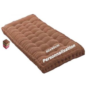 Matelas de Sol capitonné ou Coussin pour Banc de Jardin 1/2/3 Places, Banquette et Chaise Longue Palette, 170 cm, 180 cm, Coussin pour Banc 150 cm Exterieur Interieur sur Mesure(Coffee 1d,45x45 cm 18x (sanroy, neuf)