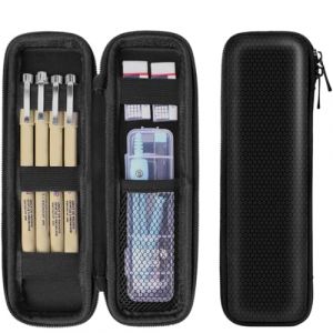 Trousse Noir Scolaire EVA, Trousse Noire Scolaire, Trousse &agrave; Crayons zipp&eacute;e &agrave; Crayons Plumier Portable Antichoc Rigide pour Le Bureau et l'&eacute;cole (DINODANUBE TRADING, neuf)