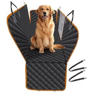 SUPERWSLING Housse Voiture Chien Imperm&eacute;able avec Fen&ecirc;tre Maille, Protection Voiture Chien Si&egrave;ge Arri&egrave;re, Protege Si&egrave;ge Voiture Chien Antid&eacute;rapant, Facile &agrave; Installer et Nettoyer (KOPFS SIA, neuf)